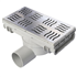 SIPHONETTE S.HOR.HORIANTABLE 200X100 GRILLE INOX
