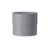 Manchon mâle-femelle MEP 80M pour tuyau de descente de gouttière de 80 mm  - PVC Gris