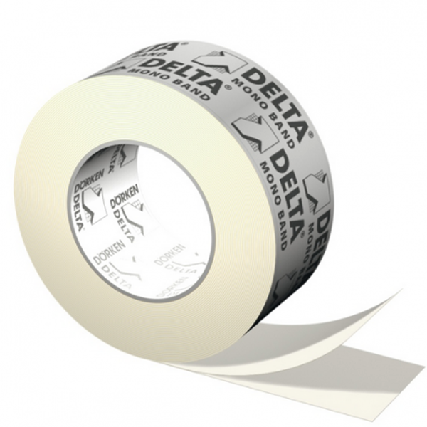 Bande adhésive Delta Mono Band pour étanchéité des pare-vapeurs 60 mm x 25 m