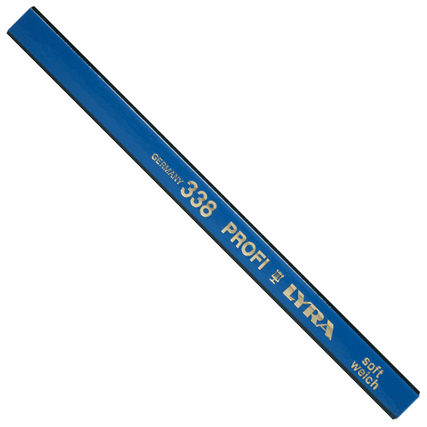 Crayon de charpentier 18 cm ombre 2B Lyra - marquage industriel 4271103