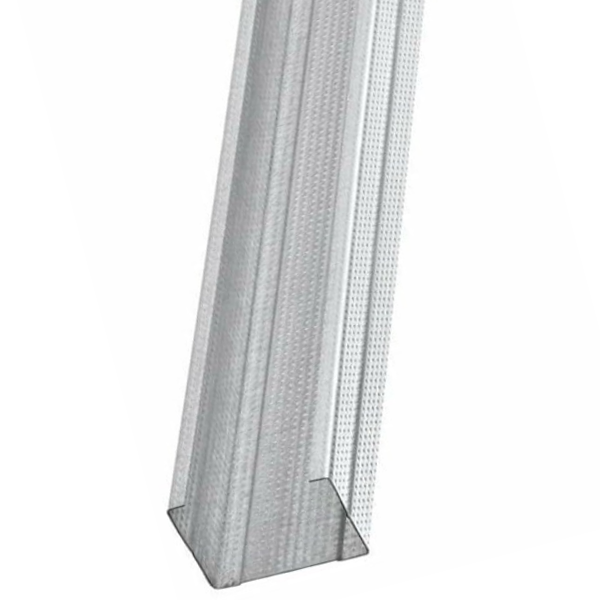 Montant d'ossature métallique Prégymétal pour cloison contre-cloison et plafond - Siniat 36-40/6 - long. 3,00 M