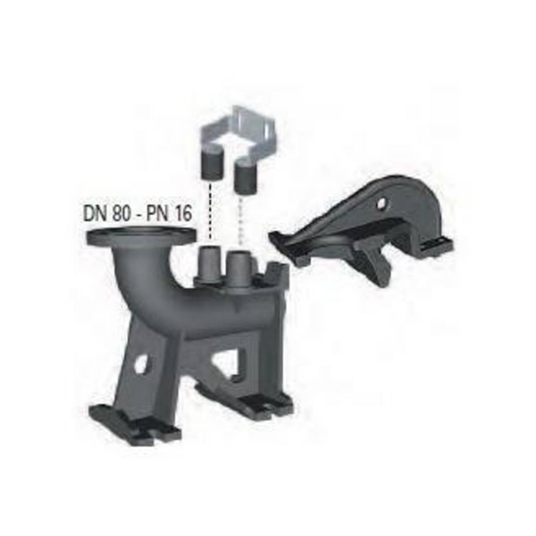 PIED D'ASSISE POUR POMPES SEMISOM SERIE 80