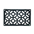 Grille d'aération en fonte noire - Autogyre - Pose en applique - Format rectangle 240 x 120 mm
