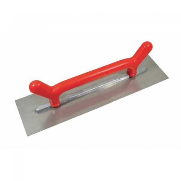 Platoir deux mains lame acier inoxydable biseautée - 500 x 120 mm - épaisseur 0.6 mm