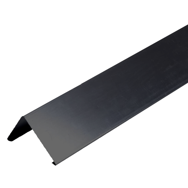 Faîtage simple à 90° en zinc Anthra-Zinc VMZINC avec pinces - développé de 333 MM - ép. 0.65 MM - 2 M