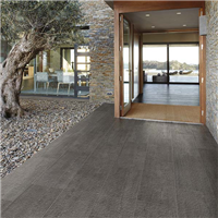 Carrelage sol extérieur effet pierre KALÉIDO GRIP - Grigio - 60 CM x 30 CM - Ép.9 MM