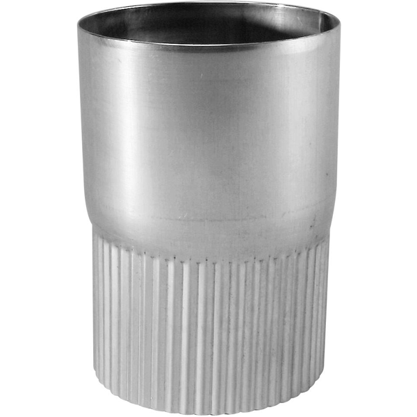 Manchon en zinc naturel VMZINC pour tuyau cylindrique de descente de gouttière de 80 MM