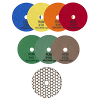 Disque de polissage diamanté pour travaux à sec sur pierre naturelle et béton - Ø 100 mm - grain 200