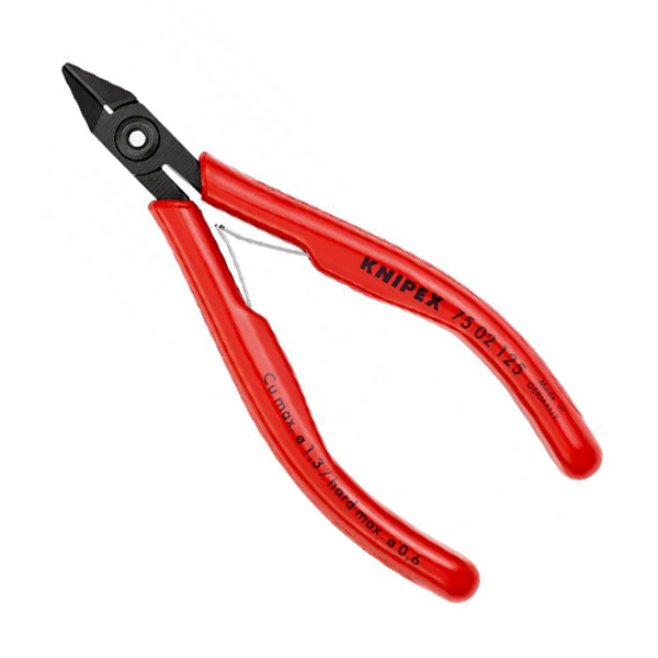 Pince coupante de côté pour électronique 125 mm - Coupe de précision fils doux et durs - Knipex