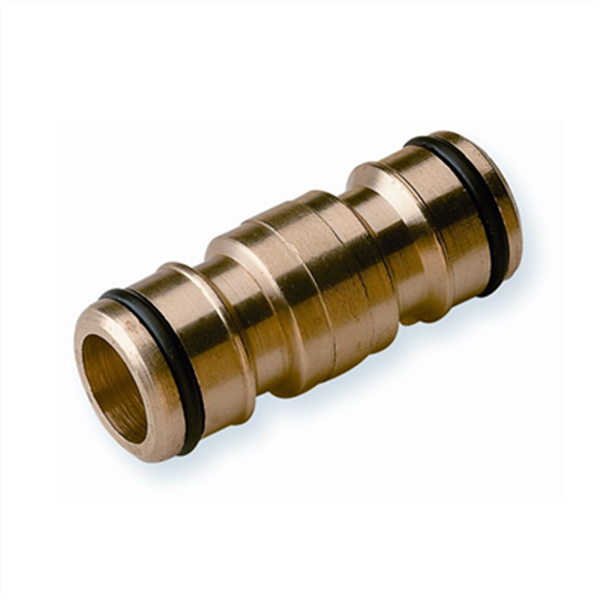 Raccord automatique pour tuyau arrosage - accoupleur double mâle droit 19 mm - Fitt - Laiton