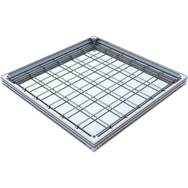 TRAPPE ACO UNIFACE ALUMINIUM 600X600MM H50MM L15 / 100KN