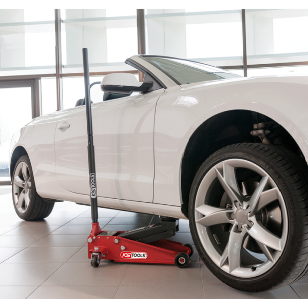 Cric hydraulique KS Tools acier Formula Lift 3 tonnes pompe double piston