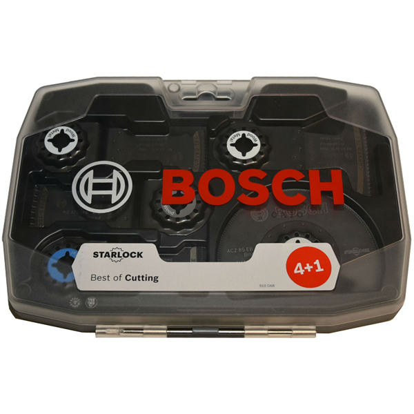 Bosch Set de 4 Lames menuiserie pour outil multifonction STARLOCK