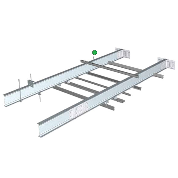 Barre de liaison anti-dévers D5140 pour profil longue portée - 25 x 20 mm - Longueur 4 m