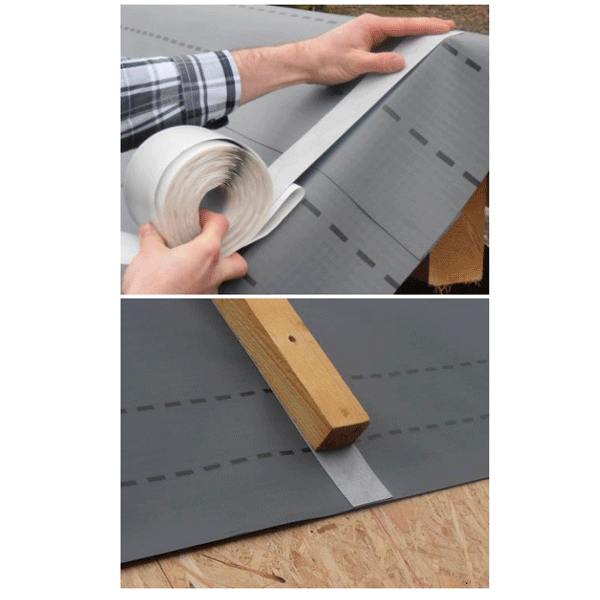 Bande d'étanchéité butyle simple-face pour clous et vis Ubbink - rouleau de 60 mm x 10 ml