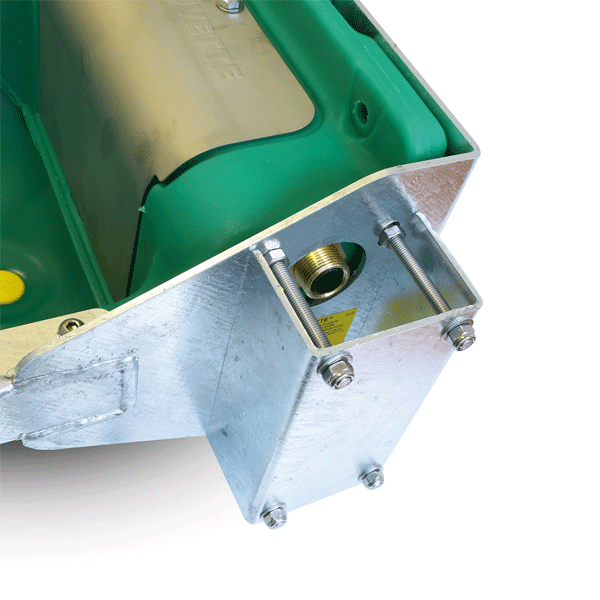 Abreuvoir bovin à niveau constant et rebord anti-lapage avec châssis acier galvanisé - LAC 50 - Débit 32 L/min - raccord eau 3/4"