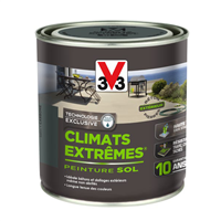 Peinture sols extérieurs V33 - Climats extrêmes - Teinte Carbone aspect satin - Pot 500ml