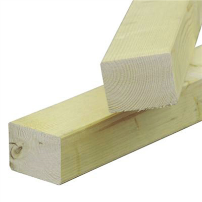 Chevron en sapin traité classe 2 Jaune - bois de charpente - 75 MM x 63 MM - longueur 5,00 M