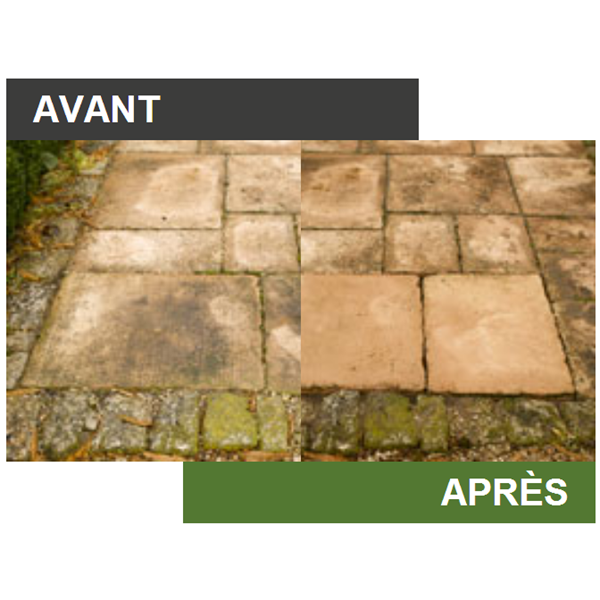 Nettoyant terrasse dallage et sol extérieur - Alginet Dallages Algimouss - Bidon 5 L