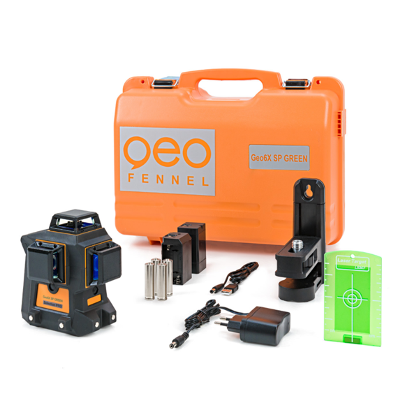 Laser de chantier multi plan Géo Fennel Geo6X SP Green Kit ligne verte