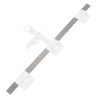 Tringle d'espagnolette plate Torbel inox 316L longueur 2000 mm poignée à 500 mm