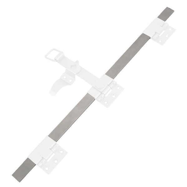 Tringle d'espagnolette plate Torbel inox 316L longueur 2000 mm poignée à 500 mm