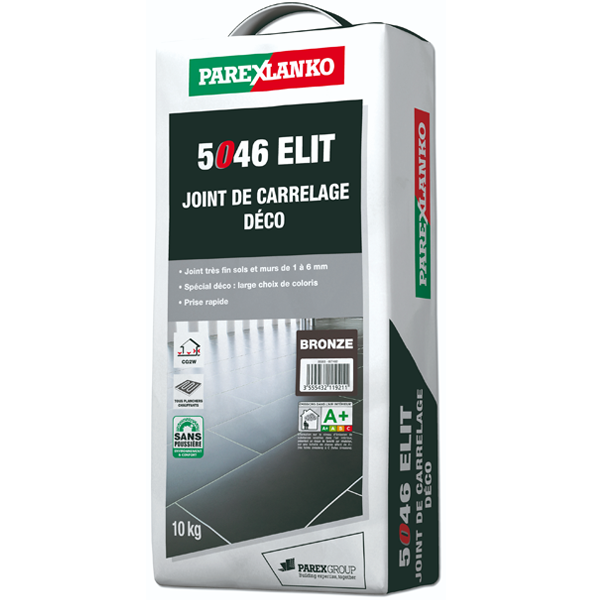 Joint de carrelage déco - 5046 Elit - sol et mur joints de 1 à 6 mm - Bronze Sac de 10 KG
