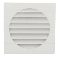 GRILLE EXTERIEURE P/TUBE D.160 MOUS.BLANC