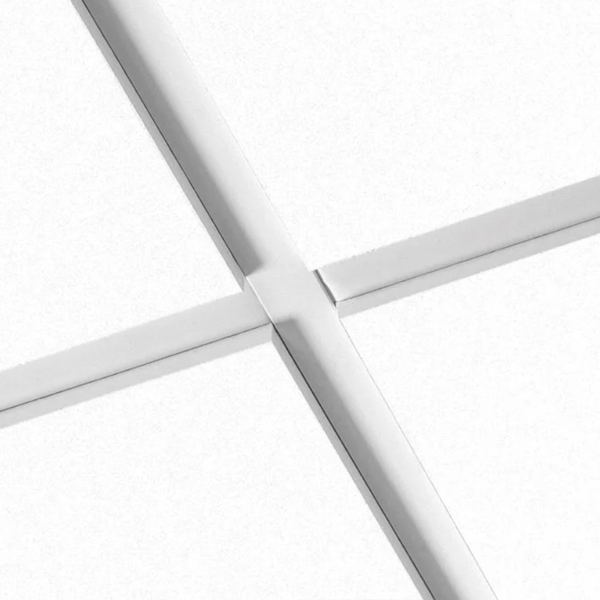 Dalle de plafond suspendu Ecophon Focus E pour ossature T24 - Blanc - 600,0 MM x 600 MM - ép. 20,00 MM