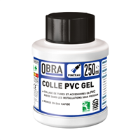 Colle PVC rigide à prise rapide pour Tuyaux et Canalisations - Certifié ACS - Pot de 250 MLT