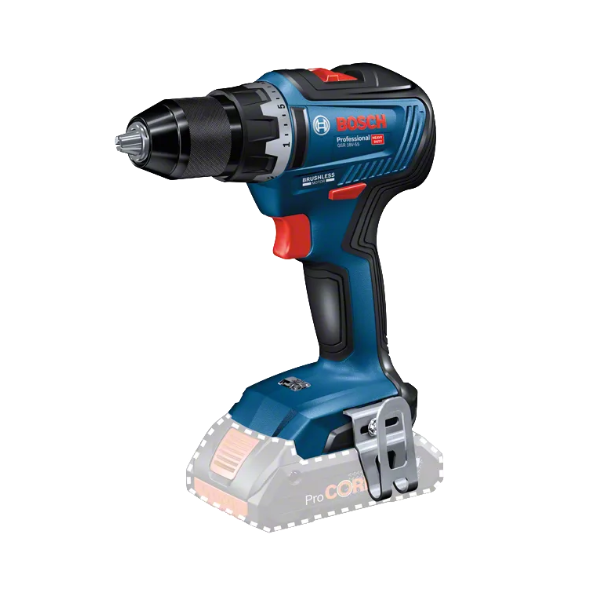 Ensemble de 3 machines Bosch GSR 18V-55 GWS 18V-7 et GBH 18V avec 2 batteries 4 Ah et chargeur