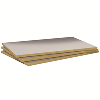 Panneau isolant en laine de roche pour cheminées et inserts - Firerock - 0,6 M x 1 M - Ép.40 MM - R.0,6 m².K/W