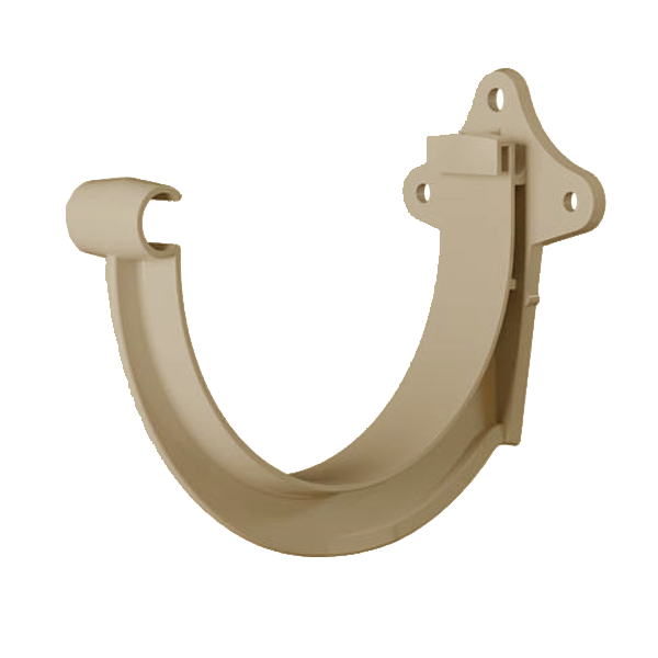 Crochet de gouttière demi-ronde MEP GD25 de développé de 25 cm - PVC Sable