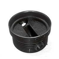 FOND DE REGARD PE D1000 1 ENTREE 1 SORTIE 180° D315