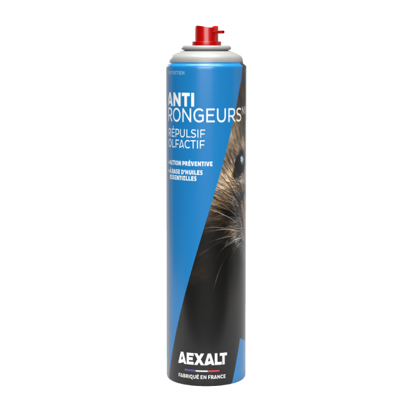 Répulsif anti-rongeurs olfactif à base d'huiles essentielles - Anti'Rongeurs Aexalt - aérosol de 405 ml
