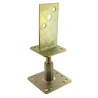 Pied de poteau en âme avec platine hauteur 100 à 150 mm