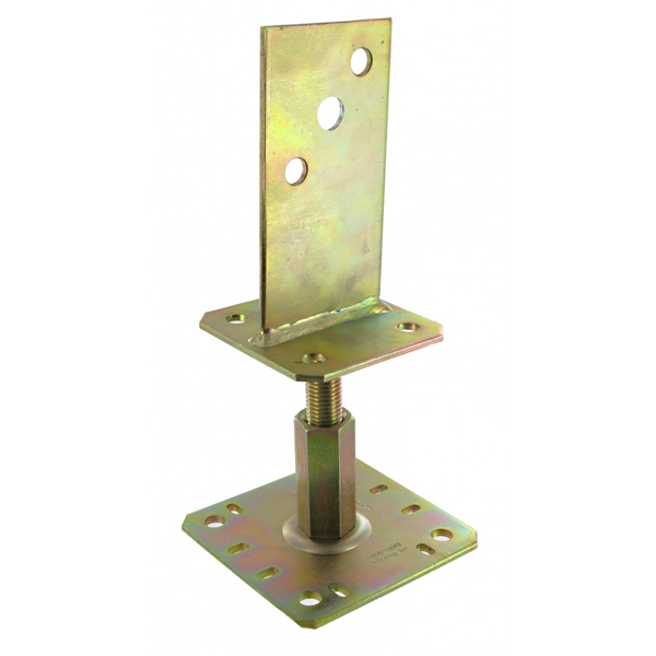 Pied de poteau en âme avec platine hauteur 100 à 150 mm