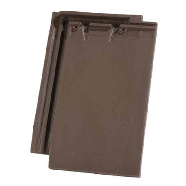 Tuile en terre cuite HP 17 Huguenot - emboîtement petit moule à pureau plat - Vieilli masse