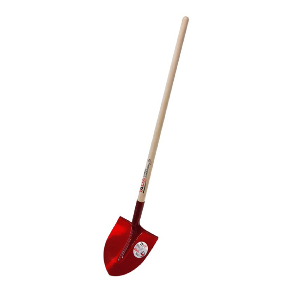Pelle aluminium ronde super légère avec manche en bois 130 cm - Pelle col de cygne - Largeur 27,00 cm