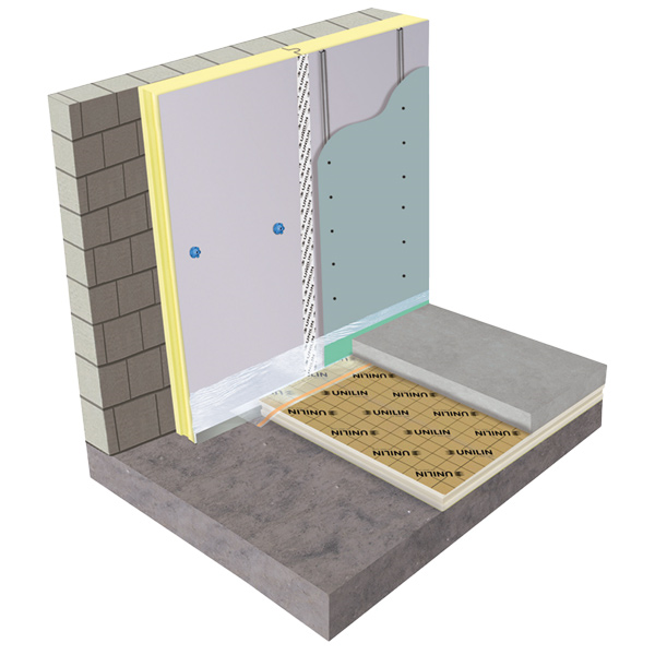 Panneau isolant pour murs intérieurs en mousse rigide PIR - Utherm Wall L - R 3,70 m².K/W - 2,70 M x 1,20 M - ép.80 MM