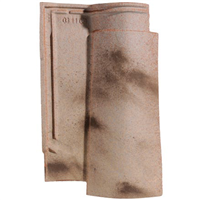 Tuile en terre cuite - Oméga 10 - à double emboîtement - réf.104 EDILIANS - Vieux toit