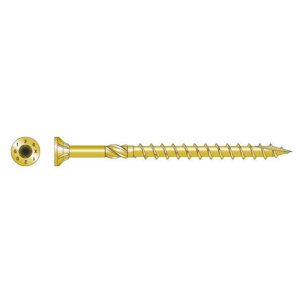 Vis à bois structurelle à tête fraisée et filetage partiel Simpson SWC - 8,0 MM x 180,0 MM - boîte de 50