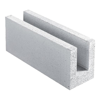 Bloc chaînage horizontal en béton cellulaire - Compact 22,5 Ytong - 625,0 MM x 250,00 MM - ép. 225,00 MM