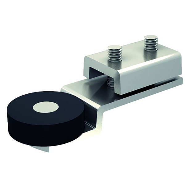 Butée en acier avec tampon caoutchouc pour rails 3530 et 5040