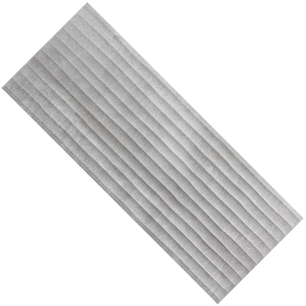 Faïence murale effet "ondulé" Baléares Mallorca - Gris - 25 CMx75 CM ép. 8,7 MM