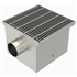 SIPHON 350X350 SORTIE LAT 100 MM GRILLE BARREAUX PANIER 35100LPCHB