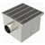 SIPHON 350X350 SORTIE LAT 100 MM GRILLE BARREAUX PANIER 35100LPCHB