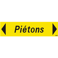 PANNEAU "PIETONS" 800X200mm (PP ALVEOLAIRE)