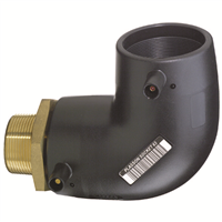 CDE TRANS. 90 PE PN16 M. LAITON D25X3/4