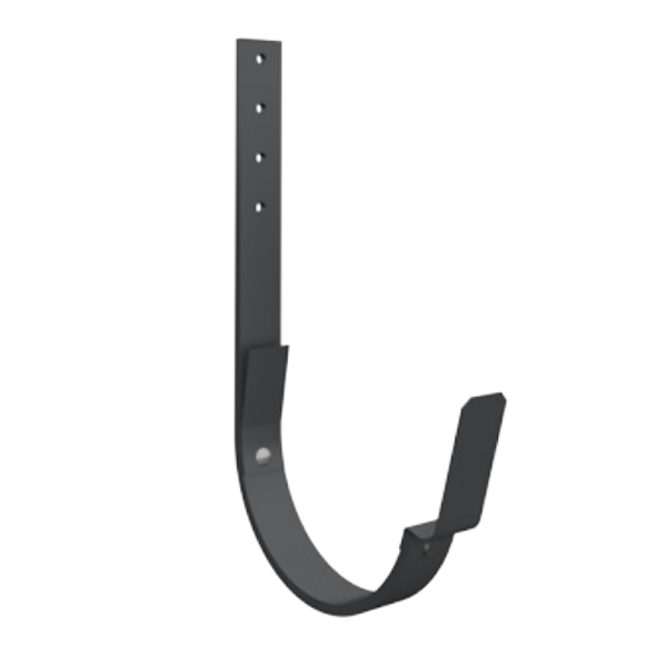 Crochet de gouttière développé 333 MM Lindab K21 pour chevron - acier galvanisé Gris anthracite RAL 7016